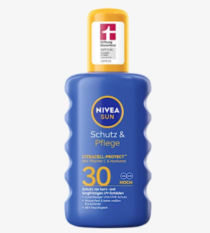 NIVEA SUN Sonnenspray Schutz & Pflege LSF 30, Солнцезащитный спрей для защиты и ухода за кожей, SPF 30, 200 мл
