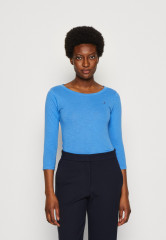 Tommy Hilfiger 1985 SLIM OPEN 3/4 Long sleeved top iconic blue 1985 SLIM OPEN 3/4 Топ с длинными рукавами знаковый синий
