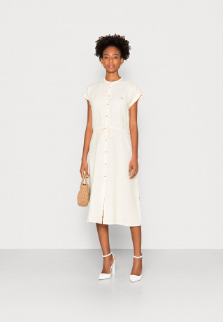 Tommy Hilfiger MIDI SHIRT DRESS Day dress lemon twist ПЛАТЬЕ МИДИ-РУБАШКА Повседневное платье лимонный твист