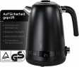 JUNG JUNG Wasserkocher ADLER AD1295B Wasserkocher mit Temperatureinstellung Digital Kettle, 1.7 l, 2200 W, Edelstahl LCD Display 360° Basis, Wasserkessel Wasser kochen Kettle  Чайник JUNG ADLER AD1295B чайник с регулировкой температуры, цифровой чайник, 1