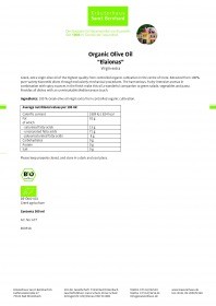 Krauterhaus Sanct Bernhardt Organic Olive Oil  "Elaionas" Virgin extra, 500 мл