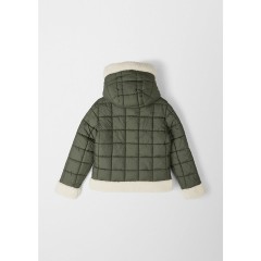 s.Oliver Steppmantel mit Fell-Details Outdoorjacken fur Madchen Стеганое пальто с меховыми деталями Уличные куртки для девочек