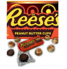 Reese's Шоколадный адвент-календарь, с арахисовым маслом, 24 сладких сюрприза, 242 г