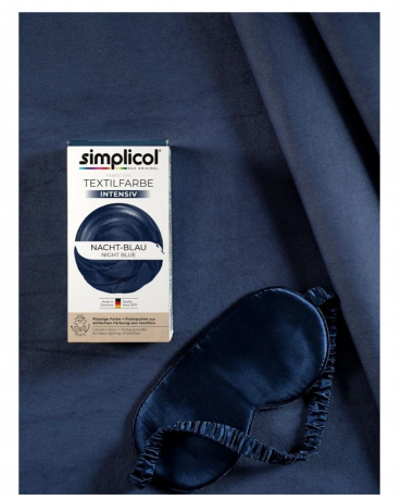 Simplicol Nacht-Blau Краска для ткани синяя интенсивная, жидкая, для стиральной машины 40 , 150 мл + фиксатор 400 г