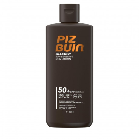 Piz Buin Skin Lotion ALLERGY Sun Sensitivequot LSF 50,  Солнцезащитный лосьон для чувствительной кожи Piz Buin Allergy Sun SPF 50, быстро впитывающийся солнцезащитный крем для людей, страдающих аллергией, с защитным комплексом против раздражения 200мл