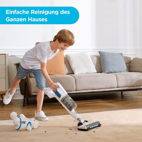 Eureka! Eureka! Akku-Hand-und Stielstaubsauger Ideal fur Hartboden, Teppiche, Tierhaare, 250,00 W, beutellos, 2 in1 Kabelloser Staubsauger Leicht mit Burstenloser Motor 250W Starke  Эврика! Беспроводной ручной и стержневой пылесос, идеально подходящий для