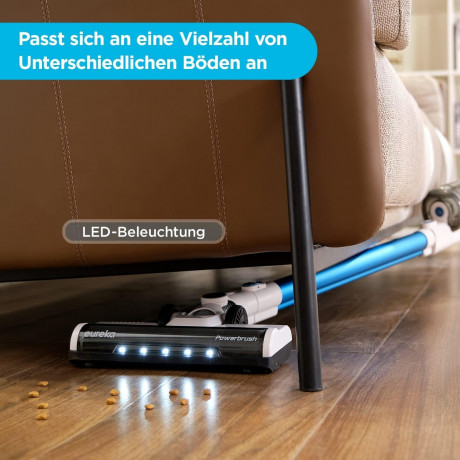 Eureka! Eureka! Akku-Hand-und Stielstaubsauger Ideal fur Hartboden, Teppiche, Tierhaare, 250,00 W, beutellos, 2 in1 Kabelloser Staubsauger Leicht mit Burstenloser Motor 250W Starke  Эврика! Беспроводной ручной и стержневой пылесос, идеально подходящий для