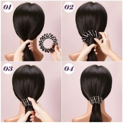 SOHO Pferdeschwanz Haar Spirale Gold Спираль из конского хвоста