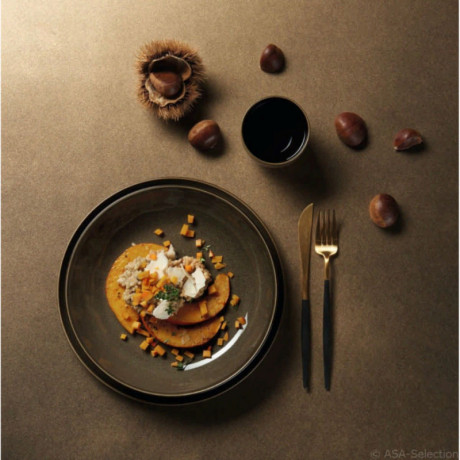 ASA SELECTION ASA Kolibri Chestnut Essteller d: 26,5 cm / h: 1,8 cm Обеденная тарелка ASA Kolibri Каштан d: 26,5 см / высота: 1,8 см