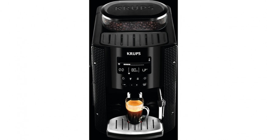 Krups Krups Espresso-Kaffee-Vollautomat EA 8150 schwarz  schwarz Полностью автоматическая кофемашина для эспрессо Krups EA 8150 черная