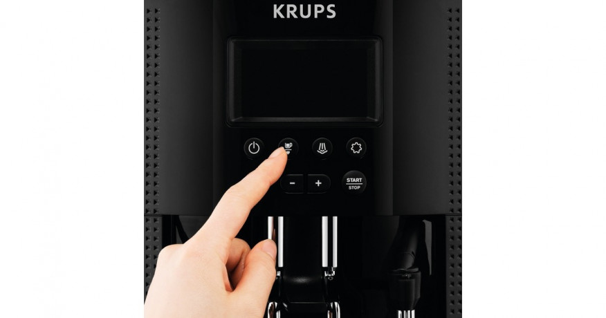 Krups Krups Espresso-Kaffee-Vollautomat EA 8150 schwarz  schwarz Полностью автоматическая кофемашина для эспрессо Krups EA 8150 черная