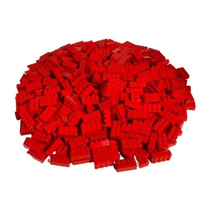 LEGO LEGO 50x Basic Steine 2x4 - Classic 3001 - Rot LEGO 50x Basic Bricks 2x4 — классический 3001 — красный