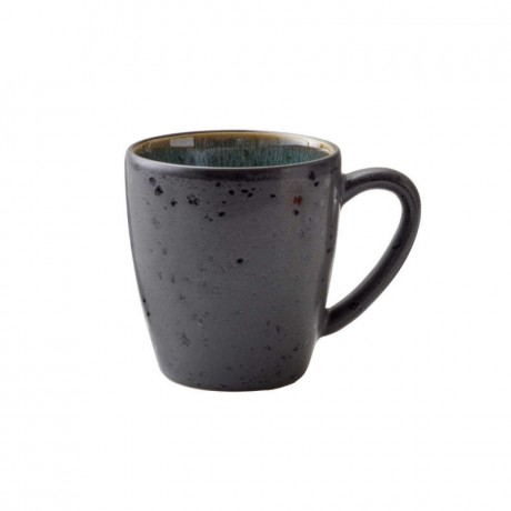 Bitz Bitz Gastro black / green Becher mit Henkel klein 0,19 L / h: 8 cm Кружка Bitz Gastro черная/зеленая с ручкой маленькая 0,19 л / высота: 8 см