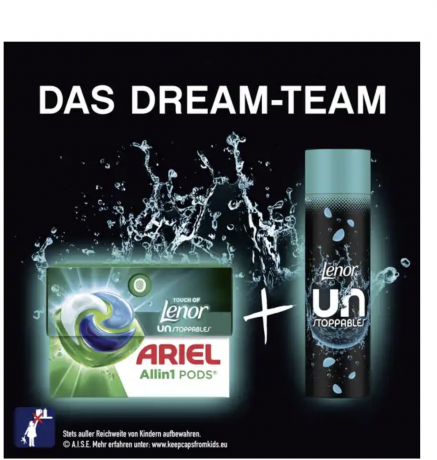 Lenor Wascheparfum Unstoppables Fresh 275g, Парфюм для стирки Цветочно-цитрусовая свежесть, 275г