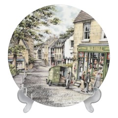 Royal Doulton, Роял Долтон Коллекционная тарелка "Универсальный магазин" художник Колин Уорден, ограниченный тираж, 21см, Великобритания 1990г.