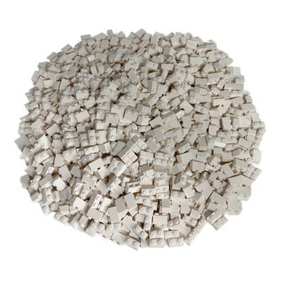 LEGO LEGO 1x2 Riffelsteine Weiss - 250 Stuck - White bricks 2877 LEGO 1x2 Corrugated Stones White - 250 штук - Белые кирпичи 2877