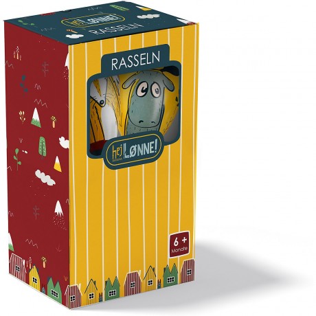 P:OS Hej Lonne Rassel-Set inkl. Jutebeutel Набор погремушек Hej Lonne с джутовым мешочком
