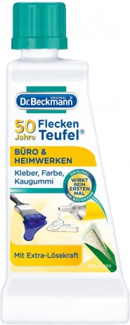 Dr. Beckmann Fleckenteufel Buro & Heimwerken,  Доктор Бекманн Пятновыводитель от Пятен жвачки, клея, чернил для принтера, лака для ногтей, 50 мл