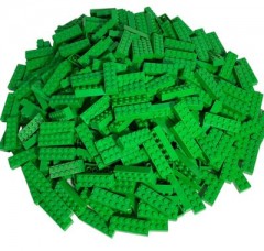 LEGO LEGO 2x6 Steine Hellgrune - 250 Stuck - Bright green 2456 Кубики LEGO 2x6 светло-зеленые - 250 штук - Ярко-зеленый 2456