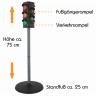 Playfun Kinderampel mit Licht 75 cm gross Verkehrserziehung Fussganger und Verkehrsampel Детский светофор со светом высотой 75 см. Правила дорожного движения для пешеходов и светофоров