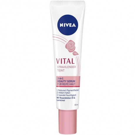 Nivea Vital Strahlender Teint 3-in-1 Beauty Serum  Vital Radiant Complexion Косметическая сыворотка 3-в-1