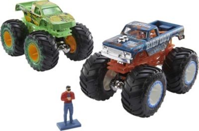 Mattel Hot Wheels Monster Trucks HGV12 Rennstrecke Spielset mit 2 Monster Trucks Bigfoot and Gunkster Гоночная трасса Hot Wheels Monster Trucks с двумя грузовиками