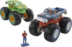 Mattel Hot Wheels Monster Trucks HGV12 Rennstrecke Spielset mit 2 Monster Trucks Bigfoot and Gunkster Гоночная трасса Hot Wheels Monster Trucks с двумя грузовиками