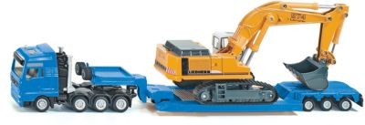 SIKU SIKU 1847 Schwertransport m.Tiefbettauflieger 1:87 Тяжелый транспорт SIKU 1847 с низкорамным прицепом 1:87