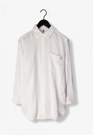 Tommy Hilfiger OVERSIZED Button-down blouse wit OVERSIZED Блузка на пуговицах остроумие