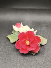 Статуэтка винтажная The Franklin Mint "Роза York &amp; Lancaster", фарфор, 14 х 5 см, Италия, 1985 год.