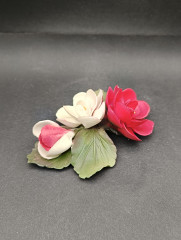 Статуэтка винтажная The Franklin Mint "Роза York &amp; Lancaster", фарфор, 14 х 5 см, Италия, 1985 год.