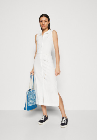 Tommy Hilfiger SLM COLLR DTAIL MIDI DRS NS Shirt dress ecru SLM COLLR DTAIL MIDI DRS NS Платье-рубашка экрю