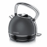 Arendo Arendo Wasserkocher, 1,7 l, 2200 W, Edelstahl, Retro Style Vintage, LED Temperaturanzeige, grau  Чайник Arendo 1,7 л, 2200 Вт, нержавеющая сталь, ретро-стиль, винтажный светодиодный дисплей температуры, серый