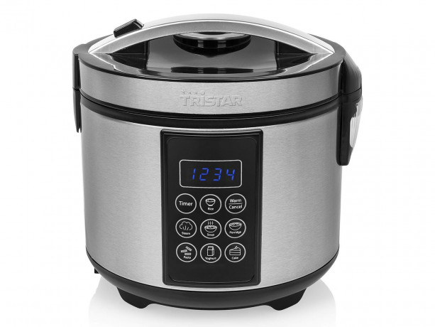 Tristar Tristar Reiskocher, 900 W, digitaler Multi-Kocher Kochautomat  Gemuse-Dampfgarer fur Sushi Reis  Рисоварка Tristar, 900 Вт, цифровая мультиварка, автоматическая пароварка для риса для суши