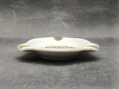 Пепельница винтажная KHM Bavaria "Герб Берлина", фарфор, с позолотой, 8 см, Германия, 1960-70гг.