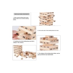 Hocan Tabletop-Balance-Spiel Jenga-Blocke Настольная балансная игра Jenga Blocks