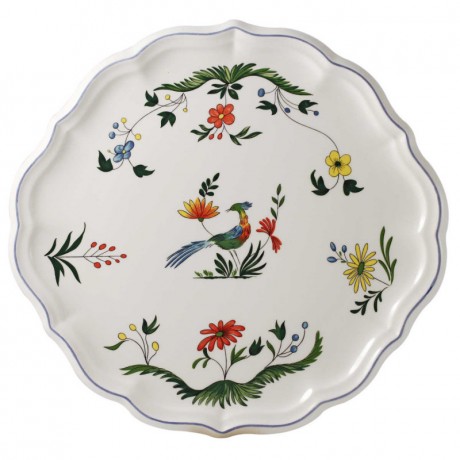 Gien Fayencerie Gien 'Oiseaux Paradis' Kuchenplatte 31,7 cm Gien "Oiseaux Paradis" Тарелка для торта 31,7см