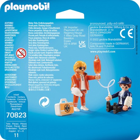 PLAYMOBIL PLAYMOBIL 70823 DuoPack Notarzt und Polizistin PLAYMOBIL 70823 DuoPack врач скорой помощи и женщина-полицейский