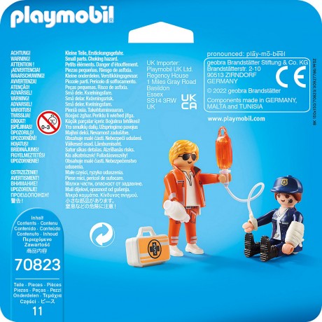 PLAYMOBIL PLAYMOBIL 70823 DuoPack Notarzt und Polizistin PLAYMOBIL 70823 DuoPack врач скорой помощи и женщина-полицейский