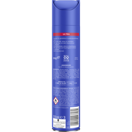 Schwarzkopf Taft Haarlack Ultra Haltegrad 4, Тафт Лак для волос сильной фиксации 4, 250 мл