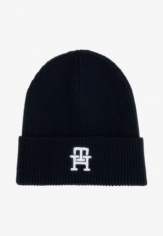 Tommy Hilfiger MONOGRAM Beanie space blue МОНОГРАММА Шапочка космический синий