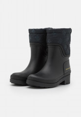 Tommy Hilfiger ANKLE RAINBOOT WITH MONOGRAM Wellies black ДОЖДЕВЫЕ БОТИНКИ С МОНОГРАММОЙ Резиновые сапоги черный