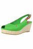 Tommy Hilfiger ICONIC ELBA SLING  Platform sandals grun ICONIC ELBA SLING Сандалии на платформе зеленый