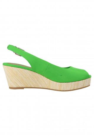 Tommy Hilfiger ICONIC ELBA SLING  Platform sandals grun ICONIC ELBA SLING Сандалии на платформе зеленый