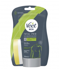 Veet Men Dusch-Haarentfernungscreme Oberkorper &amp; Beine, normale Haut  Мужской крем для удаления волос в душе, для верхней части тела и ног, для нормальной кожи.