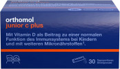 Orthomol junior C plus Granulat Himbeer/Limette 30 sticks, Ортомол джуниор С+ с Витаминами D и C, селеном и цинком для иммунитета, здоровья, роста и развития детей с 4-х лет, гранулы в стиках со вкусом малины и лайма, 30 шт