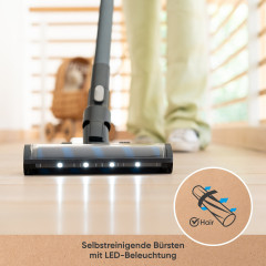 hoogo hoogo Akku-Stielstaubsauger SC501, 550,00 W, beutellos, optional mit Beutel, Inklusive GUTSCHEIN fur hoogo blitzblank Staubbeutel, leise: 69 dB(A)  Беспроводной пылесос hoogo SC501, 550,00 Вт, без мешка, опционально с мешком, включая ВАУЧЕР на мешок