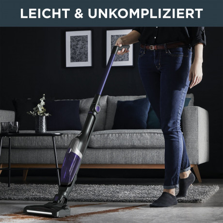 Rowenta Rowenta Akku-Hand-und Stielstaubsauger RH1238 Xtrem Compact, 145 W, beutellos, leistungsstark, Bodenladestation, Multifunktionsreinigung, Flex-Gelenk  Беспроводной ручной пылесос Rowenta RH1238 Xtrem Compact, 145 Вт, без мешка, мощный, напольная з