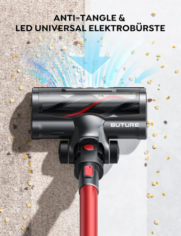 Buture Buture Akku-Hand-und Stielstaubsauger, 450,00 W, beutellos, Staubsauger 33000 Pa Starke Saugleistung, Staubsauger kabellos Langere  Беспроводной ручной и стержневой пылесос Buture, 450,00 Вт, без мешка, пылесос 33000 Па, сильная мощность всасывания
