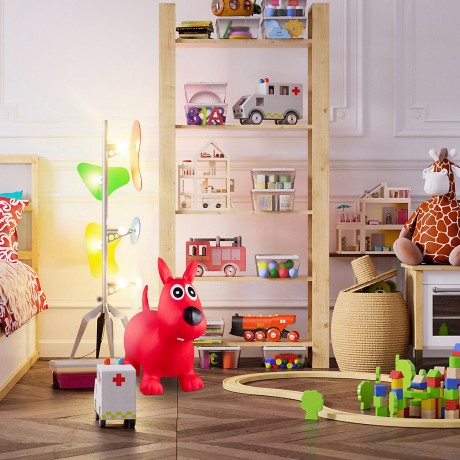 relaxdays 1 x Hupftier Hund rot 1 x красная копытная собака